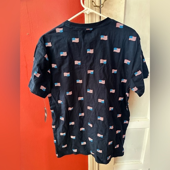 Isaac Morris IML Men's Flag Print Patriotic Short Sleeve Graphic T-Shirt - Large - Picture 5 of 7